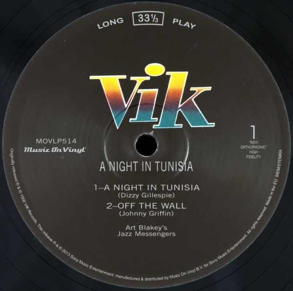 Art Blakey & The Jazz Messengers - A Night In Tunisia | Vik (MOVLP514) - 3