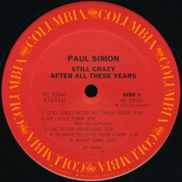 Paul Simon - Still Crazy After All These Years | Columbia (PC 33540) - 3 Paul Simon - Still Crazy After All These Years | Columbia (PC 33540) - 3