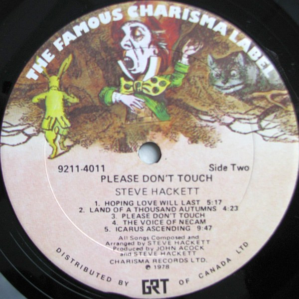 Steve Hackett - Please Don't Touch! | Charisma (9211-4011) - 4