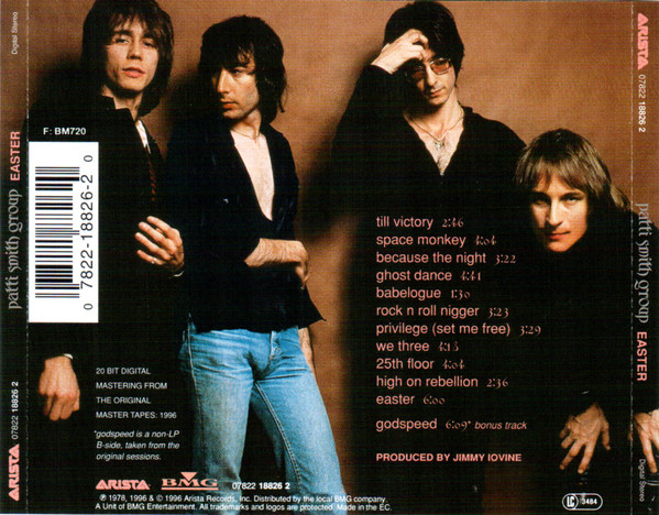 Patti Smith Group - Easter | Arista (07822 18826 2) - 2