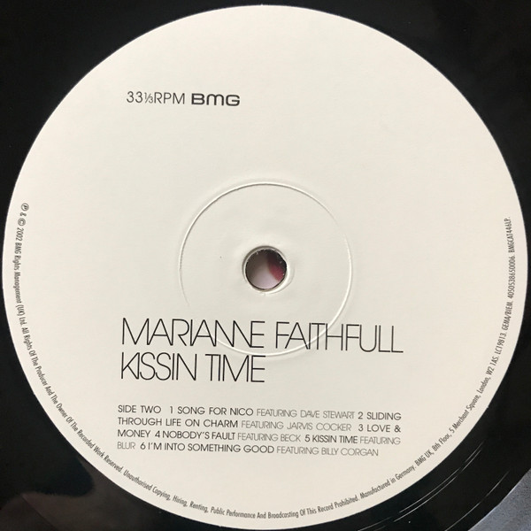 Marianne Faithfull - Kissin Time | BMG (BMGCAT446LP) - 4 Marianne Faithfull - Kissin Time | BMG (BMGCAT446LP) - 4