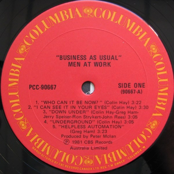 Men At Work - Business As Usual | Columbia (PCC 90667-Y) - 2 Men At Work - Business As Usual | Columbia (PCC 90667-Y) - 2