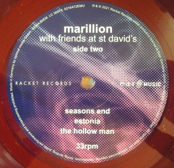 Marillion - With Friends At St David's | Ear Music (0216472EMU) - 4 Marillion - With Friends At St David's | Ear Music (0216472EMU) - 4