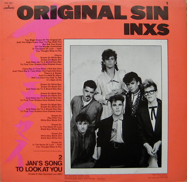 INXS - Original Sin (Long Version) | Mercury (818 132-1) - 2