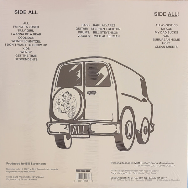 Descendents - Liveage! [Vinyl] | SST Records (SST 163) - 2