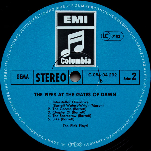 Pink Floyd - The Piper At The Gates Of Dawn | Columbia (1C 064-04 292) - 4 Pink Floyd - The Piper At The Gates Of Dawn | Columbia (1C 064-04 292) - 4
