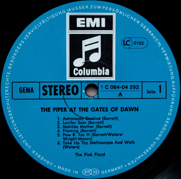 Pink Floyd - The Piper At The Gates Of Dawn | Columbia (1C 064-04 292) - 3 Pink Floyd - The Piper At The Gates Of Dawn | Columbia (1C 064-04 292) - 3