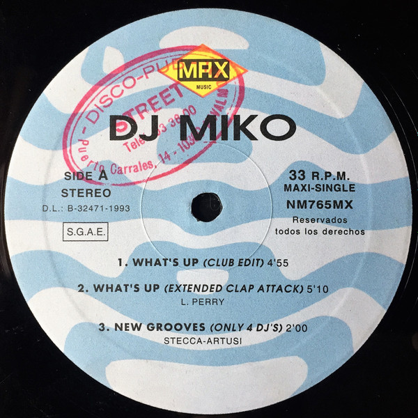 DJ Miko - What's Up (Dance Remix) | Max Music (NM765MX) - 3