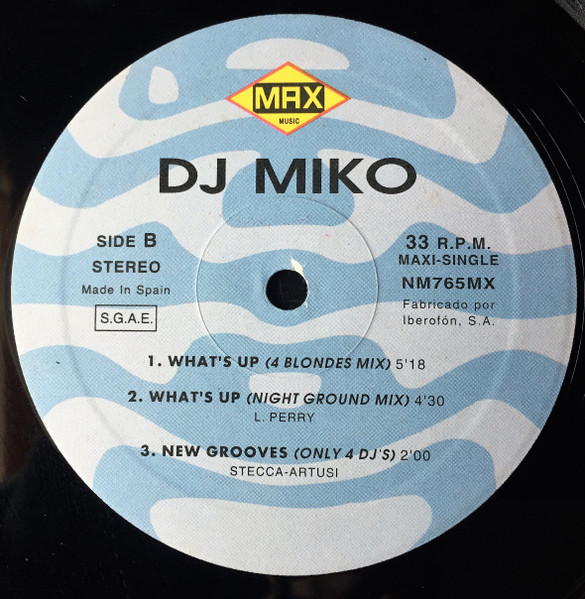 DJ Miko - What's Up (Dance Remix) | Max Music (NM765MX) - 4