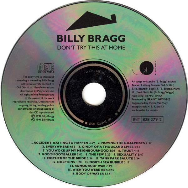 Billy Bragg - Don't Try This At Home | Go! Discs (828 279-2) - 3