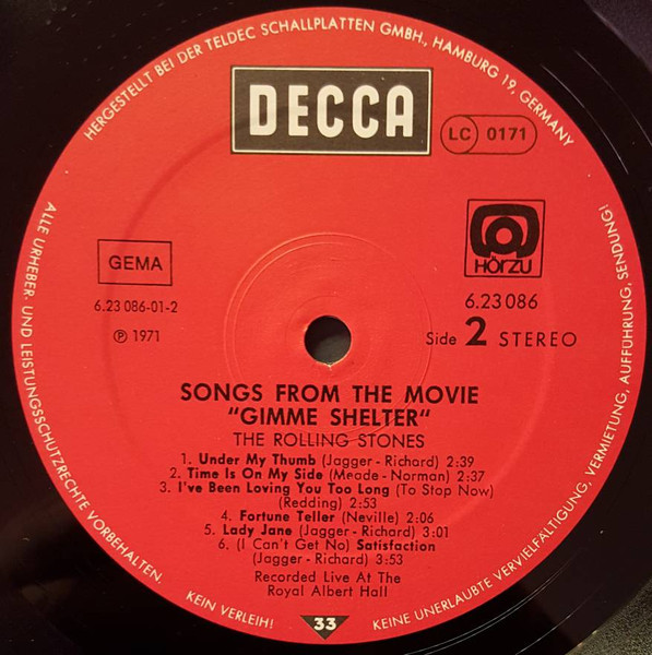 The Rolling Stones - Gimme Shelter | Decca (6.23086 AO) - 4
