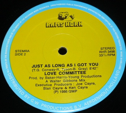 Love Committee - Law And Order / Just As Long As I Got You | Rams Horn Records (RHR 3498) - 2 Love Committee - Law And Order / Just As Long As I Got You | Rams Horn Records (RHR 3498) - 2