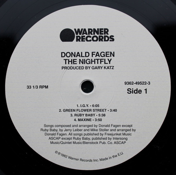Donald Fagen - The Nightfly | Warner Records (9362-49522-3) - 3