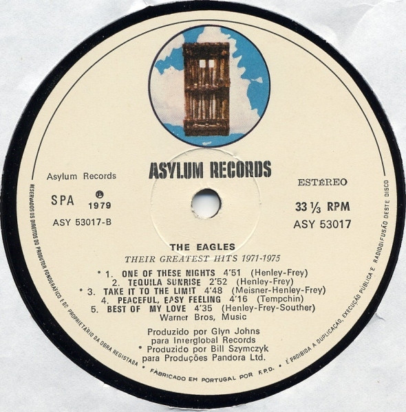 Eagles - Their Greatest Hits 1971-1975 | Asylum Records (ASY 53017) - 3
