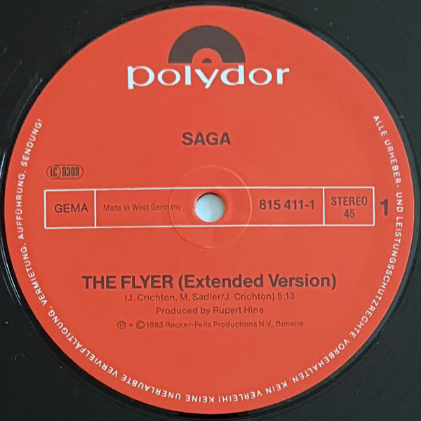Saga - The Flyer (Extended Version) | Polydor (815 411-1) - 3
