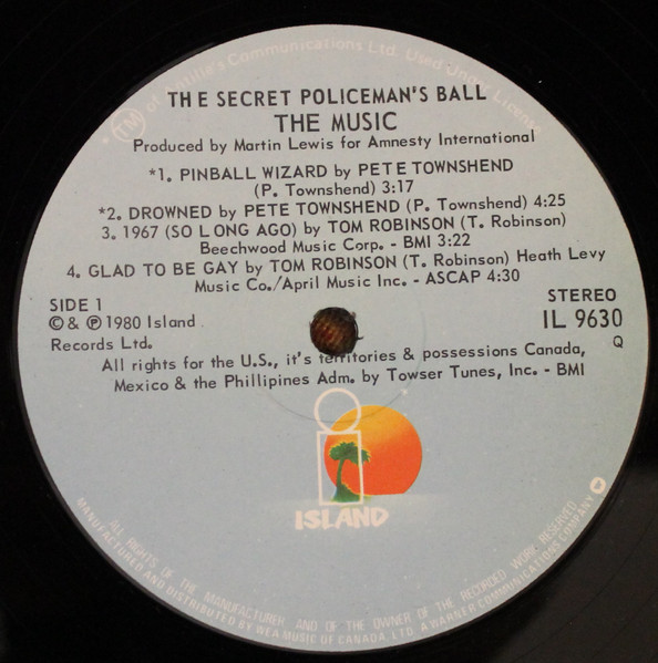 Various - The Secret Policeman's Ball - The Music | Island Records (IL 9630) - 3