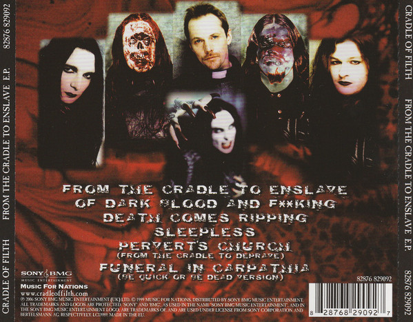 Cradle Of Filth - From The Cradle To Enslave E.P. | Sony BMG Music Entertainment (82876 829092) - 3