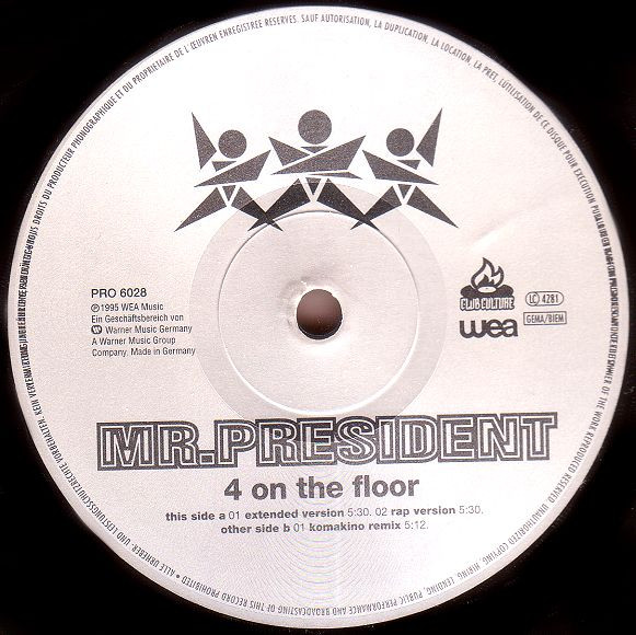 Mr. President - 4 On The Floor | WEA (PRO 6028) - 2 Mr. President - 4 On The Floor | WEA (PRO 6028) - 2