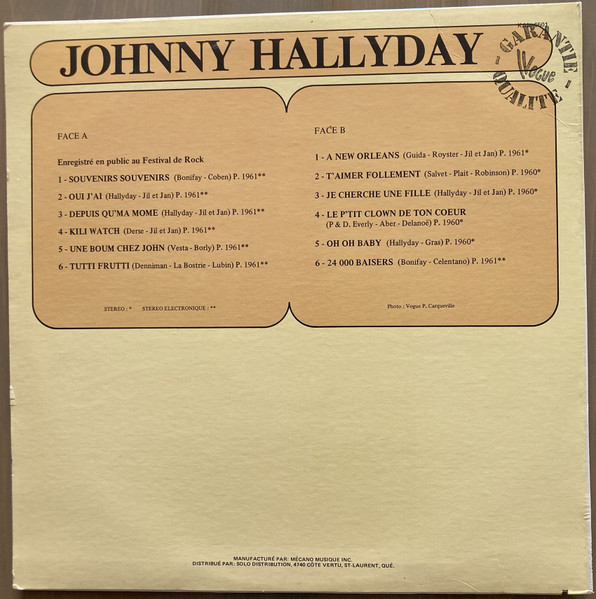Johnny Hallyday - Chante Ses Succès | Kaléïdoscope (KAL-6501) - 2 Johnny Hallyday - Chante Ses Succès | Kaléïdoscope (KAL-6501) - 2