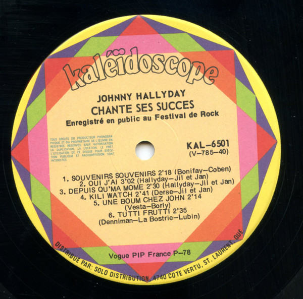 Johnny Hallyday - Chante Ses Succès | Kaléïdoscope (KAL-6501) - 4 Johnny Hallyday - Chante Ses Succès | Kaléïdoscope (KAL-6501) - 4