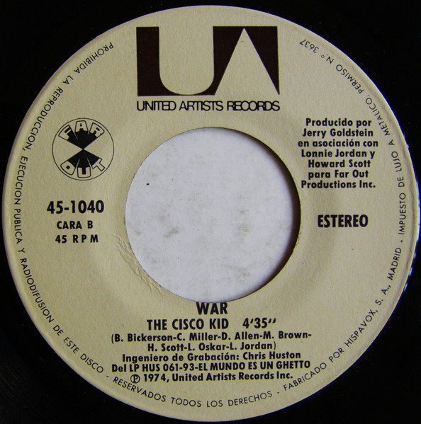War - Yo Y Mi Hermano Pequeño | United Artists Records (45-1040) - 4
