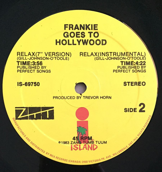 Frankie Goes To Hollywood - Relax | Island Records (IS-69750) - 4 Frankie Goes To Hollywood - Relax | Island Records (IS-69750) - 4