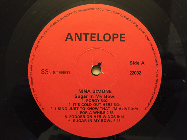 Nina Simone - Sugar In My Bowl | Antelope Records (ANT 22032) - 3 Nina Simone - Sugar In My Bowl | Antelope Records (ANT 22032) - 3