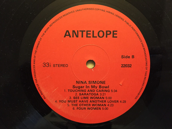 Nina Simone - Sugar In My Bowl | Antelope Records (ANT 22032) - 4 Nina Simone - Sugar In My Bowl | Antelope Records (ANT 22032) - 4