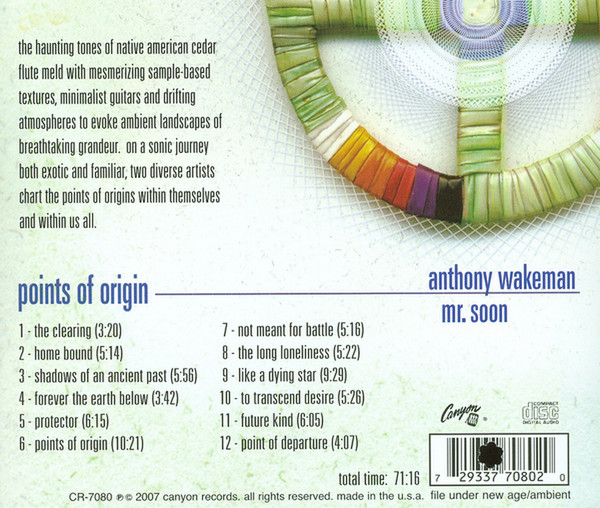 Anthony Wakeman - Mr. Soon - Points Of Origin | Canyon Records (CR-7080) - 2