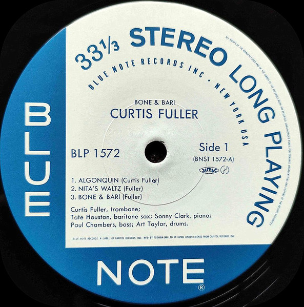 Curtis Fuller - Bone & Bari | Blue Note (BLP 1572) - 3