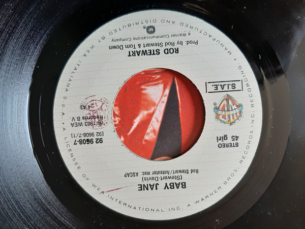 Rod Stewart - Baby Jane | Warner Bros. Records (92 9608-7) - 3