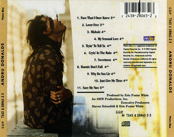 Andru Donalds - Andru Donalds | Metro Blue (CDP 7243 8 28065 2 3) - 3