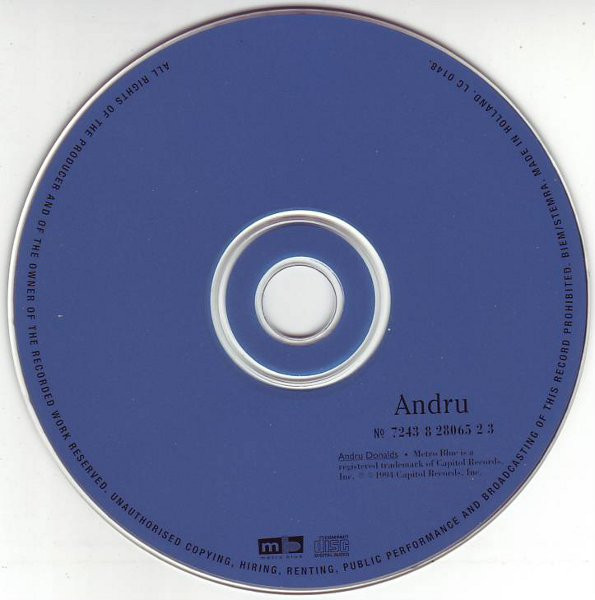 Andru Donalds - Andru Donalds | Metro Blue (CDP 7243 8 28065 2 3) - 4