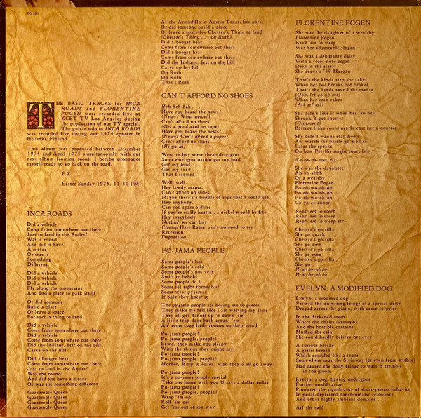 Frank Zappa And The Mothers - One Size Fits All | Discreet (DS 2216) - 2