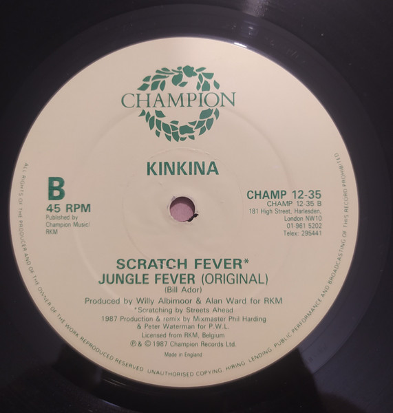 Kinkina - Jungle Fever (Megamix) / Scratch Fever / Jungle Fever (Original) | Champion (CHAMP 12-35) - 2 Kinkina - Jungle Fever (Megamix) / Scratch Fever / Jungle Fever (Original) | Champion (CHAMP 12-35) - 2