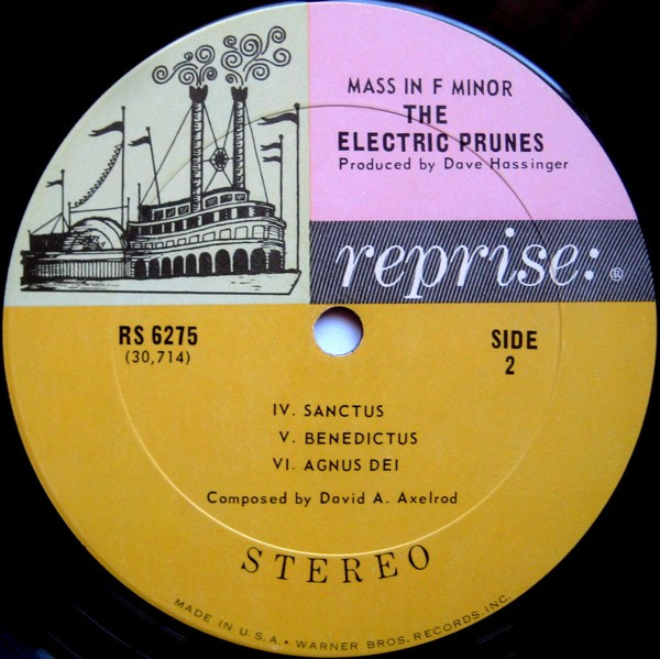 The Electric Prunes - Mass In F Minor | Reprise Records (RS 6275) - 2