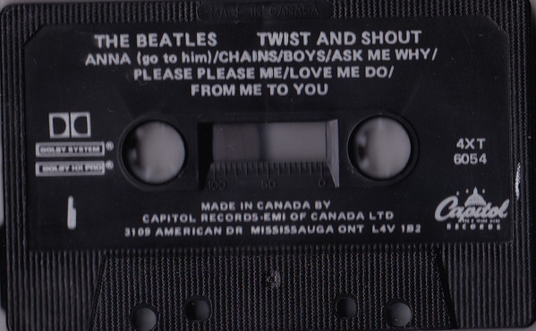 The Beatles - Twist And Shout [Cassette] | Capitol Records (4XT 6054) - 3