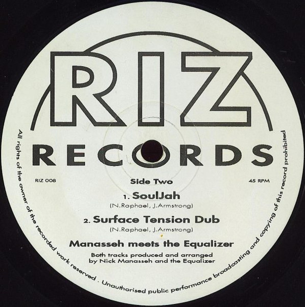 Mikey Mystic / Manasseh Meets The Equalizer - South Africa / SoulJah | Riz Records (RIZ 008) - 2 Mikey Mystic / Manasseh Meets The Equalizer - South Africa / SoulJah | Riz Records (RIZ 008) - 2