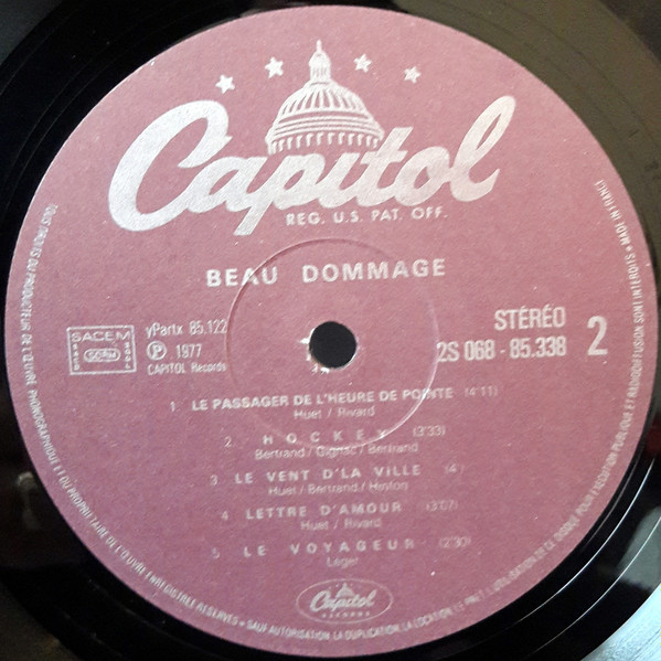 Beau Dommage - Passagers | Capitol Records (2S 068-85338) - 4 Beau Dommage - Passagers | Capitol Records (2S 068-85338) - 4