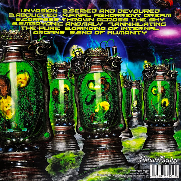 Rings Of Saturn - Embryonic Anomaly (Limited Edition, Orange Comet Translucent Vinyl) [Vinyl] | Unique Leader Records (ULR12020-2) - 2