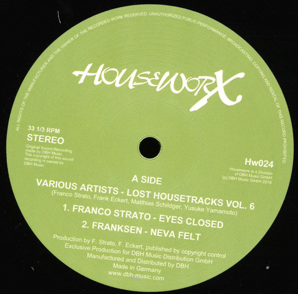Various - Lost House Tracks Vol. 6 | Houseworx (Hw024)