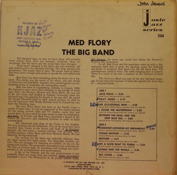 Med Flory - The Big Band | Josie (JJM 3506) - 2