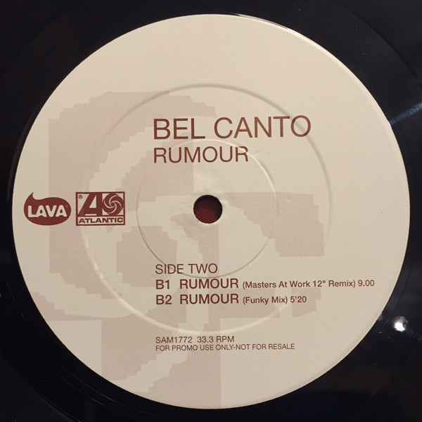Bel Canto - Rumour | Atlantic (SAM 1772) - 3