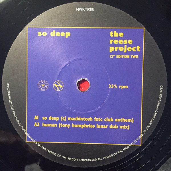 The Reese Project - So Deep (12" Edition Two) | Network Records (NWKTR 68) - 2 The Reese Project - So Deep (12" Edition Two) | Network Records (NWKTR 68) - 2