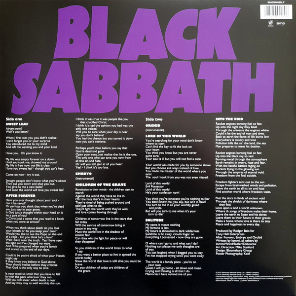 Black Sabbath - Master Of Reality | Sanctuary (BMGRM055LP) - 3