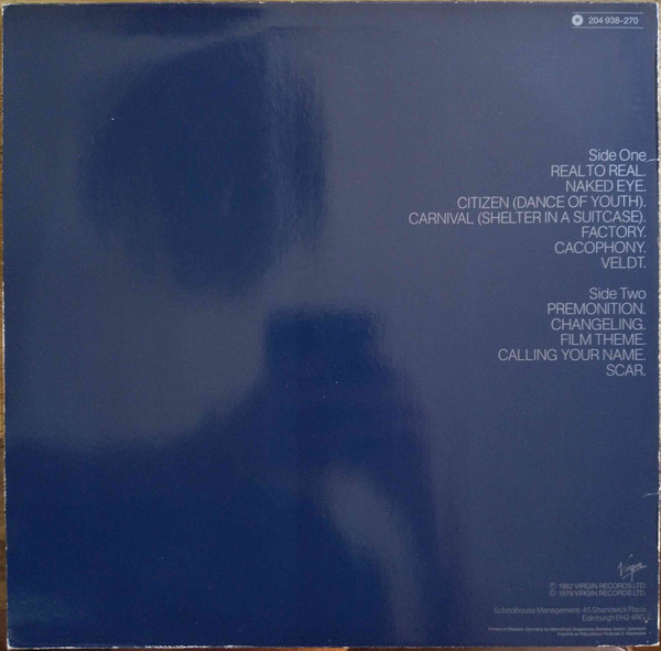 Simple Minds - Real To Real Cacophony | Virgin (204 938) - 2 Simple Minds - Real To Real Cacophony | Virgin (204 938) - 2