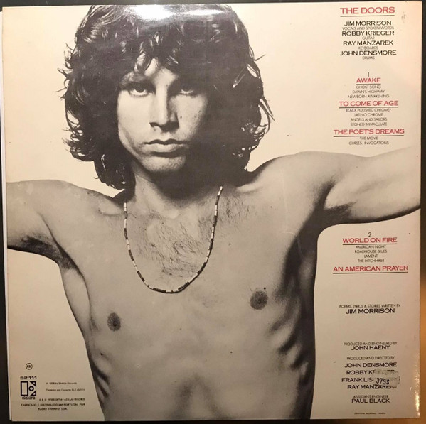 Jim Morrison Music By The Doors - An American Prayer | Elektra (ELE 52111)