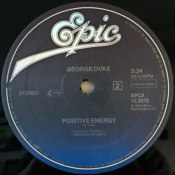 George Duke - Shine On / Positive Energy | Epic (EPCA 12.2072) - 4 George Duke - Shine On / Positive Energy | Epic (EPCA 12.2072) - 4