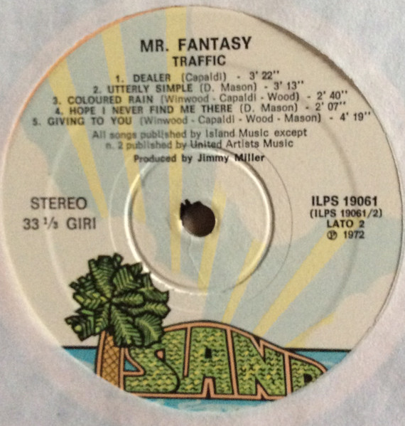 Traffic - Mr. Fantasy | Island Records (ILPS 19061) - 4