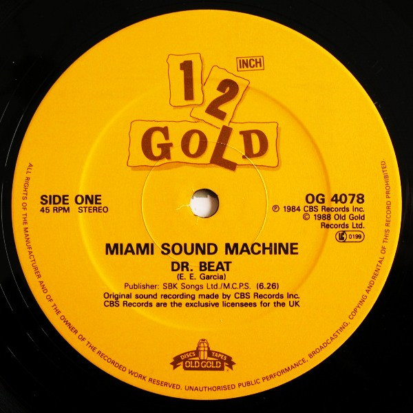 Miami Sound Machine - Dr. Beat / Bad Boy | Old Gold (OG 4078) - 3